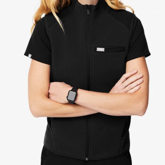 Figs Jackets & Coats Figs Onshift Womens Fleece Vest Poshmark